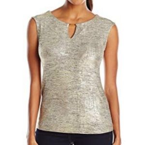 Calvin Klein size M metallic top